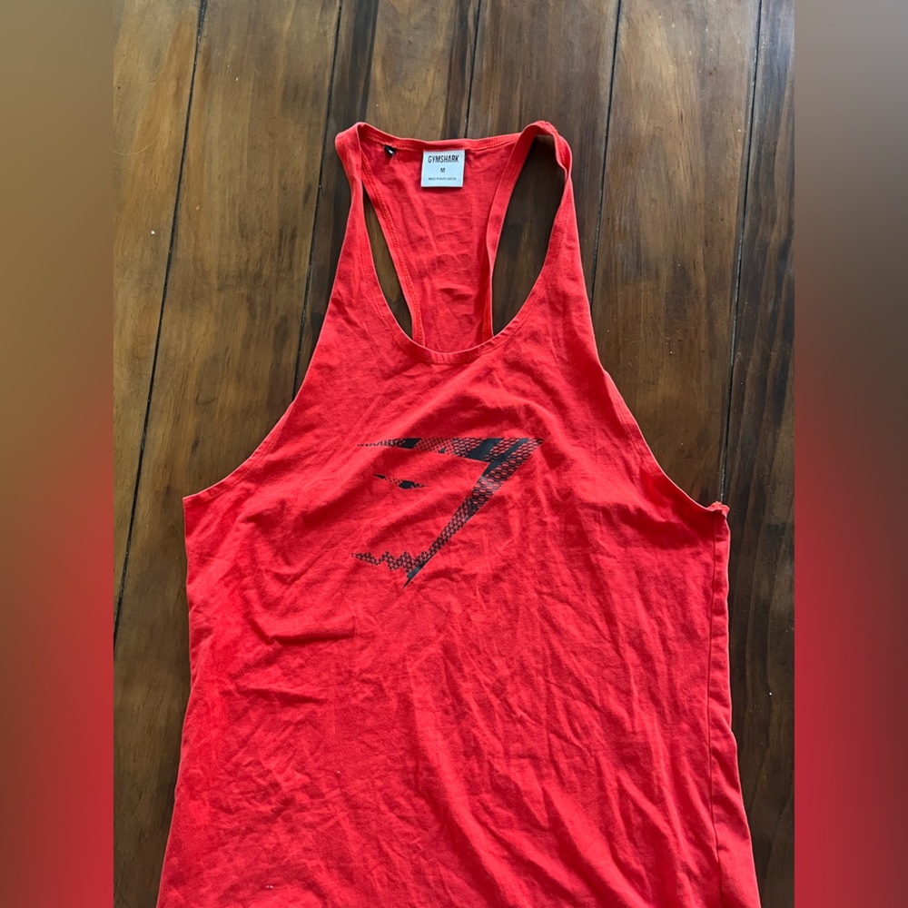 Red Gymshark Muscle Tank/ Stringer